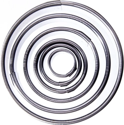 Σετ κόπτες μπισκότων από ανοξείδωτο ατσάλι – κύκλοι 1,3–5,2 εκ., 5 τμχ