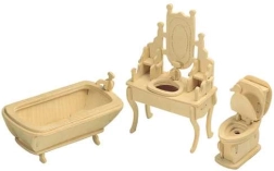 WOODCRAFT ξύλινο 3D παζλ μπάνιο
