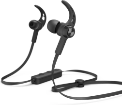 Ασύρματα αθλητικά ακουστικά in-ear hama freedom run ii με μικρόφωνο – μαύρα