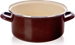 Σμάλτινη κατσαρόλα Brown 24 cm, 4 l