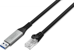 Προσαρμογέας καλωδίου δικτύου USB‑A σε RJ45 Cat 6A S/FTP 1 Gbit/s, USB 3.2 Gen 1, LSZH, 3 m