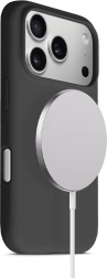 Μαγνητική θήκη σιλικόνης color cover για Apple iPhone 17 Pro (μαύρη, MagSafe)