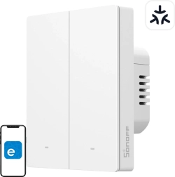 Sonoff m5 matter έξυπνος επιτοίχιος διακόπτης 2 καναλιών για πλαίσιο