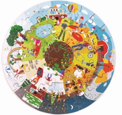 Bigjigs Toys Στρογγυλό παζλ δαπέδου Τέσσερις εποχές