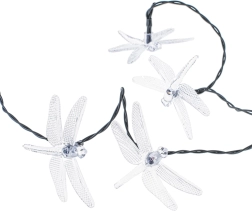 Ηλιακά φωτάκια κήπου λιβελούλες 6,5 m, 30 LED, πολύχρωμα