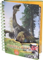Βελούδινες ζωγραφιές DINOSART – δεινόσαυροι, 12 ταμπλό και μίνι μαρκαδόροι