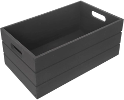 Ξύλινο κουτί αποθήκευσης 36 × 26 × 15 cm