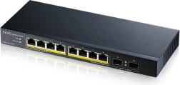 Gigabit μεταγωγέας Zyxel GS1100-10HP 120W PoE με οπτικές θύρες uplink