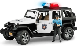 Bruder Jeep Wrangler Rubicon αστυνομίας με φιγούρα