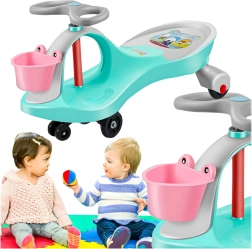Αυτοκινητάκι ισορροπίας τύπου swing car με κίνηση βαρύτητας για παιδιά – πράσινο