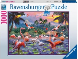 Παζλ Ravensburger Pink Flamingos 1000 κομμάτια