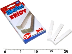 Λευκές σχολικές κιμωλίες 12 τεμ.