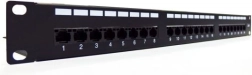 Patch panel 19" με 24 θύρες, κατηγορίας 6, τύπου U/UTP