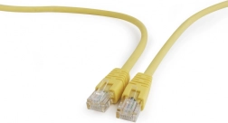 Patch καλώδιο κατ. 5e 1 m κίτρινο με χυτευμένη προστασία