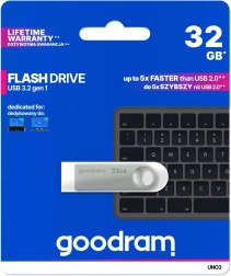 USB flash δίσκος UNO3 32GB USB 3.2 Gen1 ασημί
