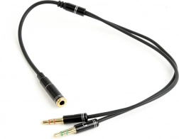 Προσαρμογέας ήχου 4pin σε 2× 3,5 mm minijack, 0,2 m