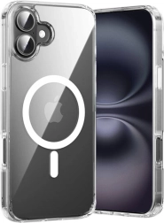 Διαφανής θήκη Vention για iPhone 16 Plus με MagSafe