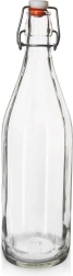 Γυάλινο μπουκάλι με κλιπ κλείσιμο 750 ml
