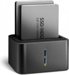 Μίνι βάση σύνδεσης Axagon για 2x 2.5" SATA SSD/HDD με λειτουργία κλωνοποίησης