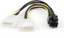 Διακλαδωτής τροφοδοσίας 2× Molex σε 6pin για κάρτα γραφικών BTX