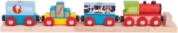Bigjigs Rail τρένο εμπορευμάτων με 3 ράγες