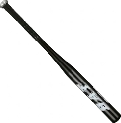 Αλουμινένιο μπαστούνι μπέιζμπολ 25" (64 cm) – ελαφρύ προπονητικό, μαύρο
