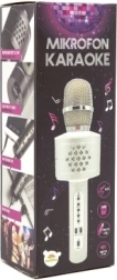 Μικρόφωνο καραόκε Bluetooth με ηχείο και εφέ echo – Ασημί