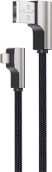 Aukey CB-AL01 καλώδιο Lightning – USB‑A 2 m με γωνία 90° MFi, μαύρο νάιλον