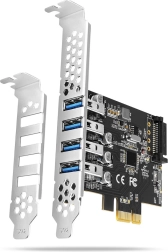 Ελεγκτής PCIe USB 3.2 Gen 1 με 4 θύρες, UASP, chipset Renesas, τροφοδοσία SATA