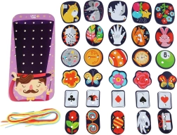 Lucy & Leo μαγικός ξύλινος σετ περασμάτων