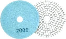 Σετ 10 διαμαντένιων δίσκων στίλβωσης 80 mm, στεγνή & υγρή στίλβωση, Velcro (σκρατς), κόκκωση 2000