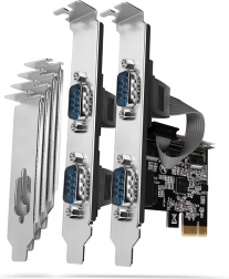 Ελεγκτής AXAGON PCIe με 4× σειριακές θύρες RS-232