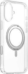 Baseus SkyRing 360° μαγνητική θήκη με βάση στήριξης για iPhone 16, διαφανής