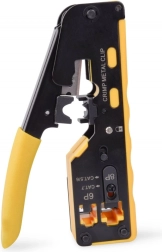 Πρέσα κρimp για βύσματα διέλευσης RJ45 κατ. 5e/6, RJ12 και RJ11 με κοπή και απογύμνωση