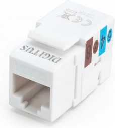 Μονάδα keystone RJ45 CAT6 UTP με τερματισμό LSA, λευκή