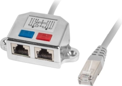 Διακλαδωτής Lanberg LAN RJ‑45 1× αρσενικό σε 2× θηλυκά FTP