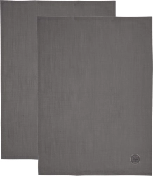 Βαμβακερές κουζινικές πετσέτες γκρι 70 × 50 cm, σετ 2 τεμ.