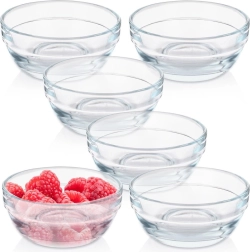 Γυάλινες μπολ 7,5 cm 80 ml, σετ 6 τεμ.