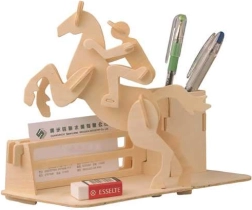 Woodcraft Ξύλινο 3D παζλ βάση για μολύβια Ιπποδρομίες