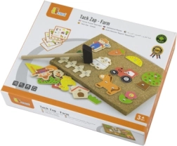 Ξύλινο σετ καρφώματος σε φελλό – Φάρμα Viga Montessori
