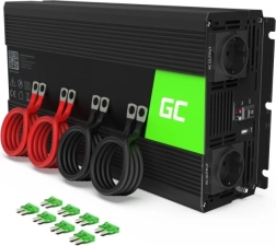 Αυτόνομος μετατροπέας τάσης GREEN CELL 12 V σε 230 V, 2000 W (4000 W αιχμής), τροποποιημένο ημίτονο
