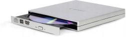 Εξωτερικός εγγραφέας DVD/CD USB, ασημί