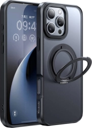 Θήκη McDodo MagSafe με βάση στήριξης για iPhone 16 Pro Max, μαύρη