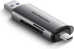 Εξωτερικός αναγνώστης καρτών USB3.2 Gen 1 Type-C + Type-A SD/microSD