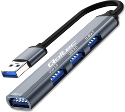 USB hub 4σε1 με αλουμινένιο σώμα – 1× USB 3.0 + 3× USB 2.0