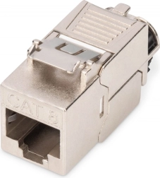 Μονάδα keystone RJ45 (8P8C) Cat 8.1 STP, θωρακισμένη, χωρίς εργαλεία, ατσάλινη