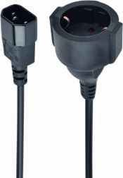 Προσαρμογέας τροφοδοσίας IEC320 C14 σε SCHUKO (F) 15 cm