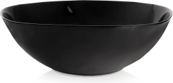 Γυάλινο μπολ σαλάτας LUNA 25 cm, 2 l, μαύρο
