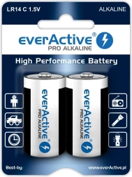 Αλκαλικές μπαταρίες C (LR14) everActive, blister 2 τεμ.