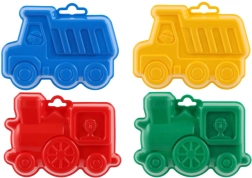 Πλαστικά καλούπια για άμμο «μπαμπάκια» 13 cm, 4 χρώματα